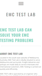 Mobile Screenshot of emctestlab.com.au