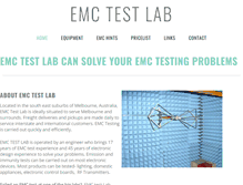 Tablet Screenshot of emctestlab.com.au